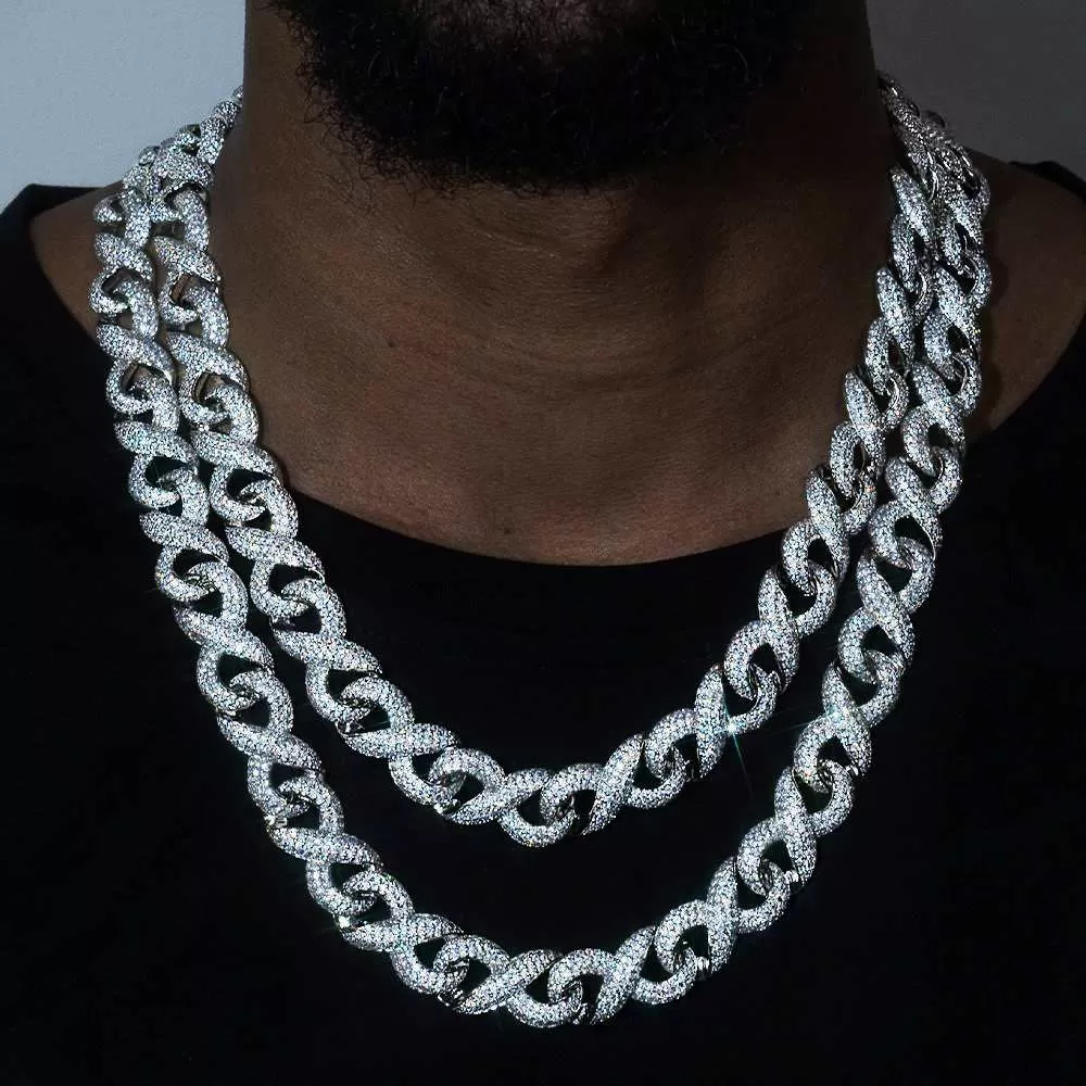 15mm Iced Out Infinity Chain