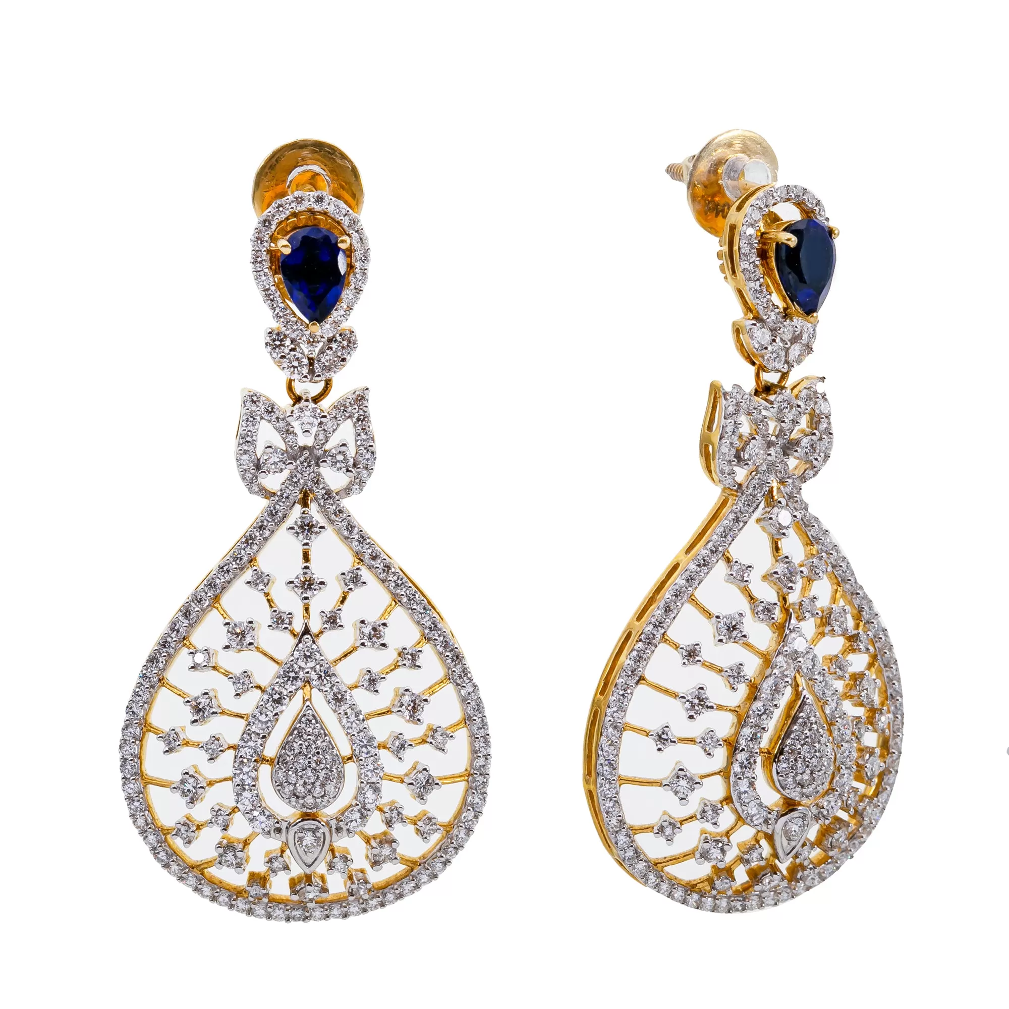 18K Gold Diamond Jewelry Set (66.4gm)