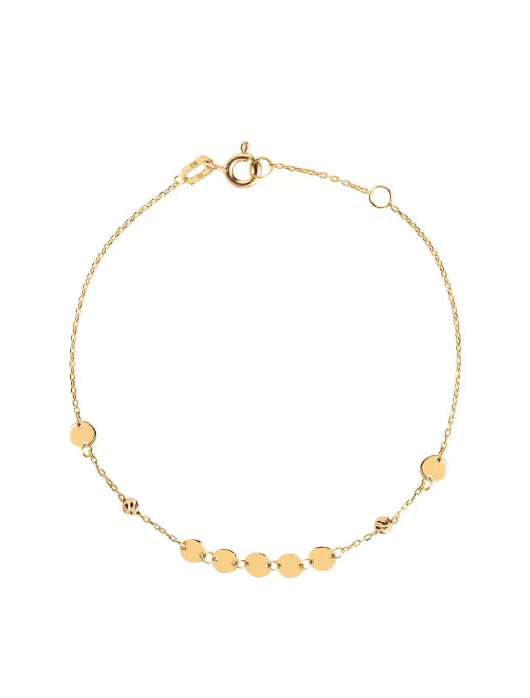 18K Gold Petite Gypsy Disk Bracelet