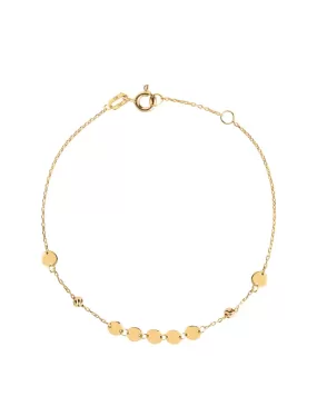 18K Gold Petite Gypsy Disk Bracelet