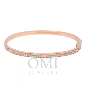 18K ROSE GOLD CUSTOM BRACELET WITH DIAMONDS