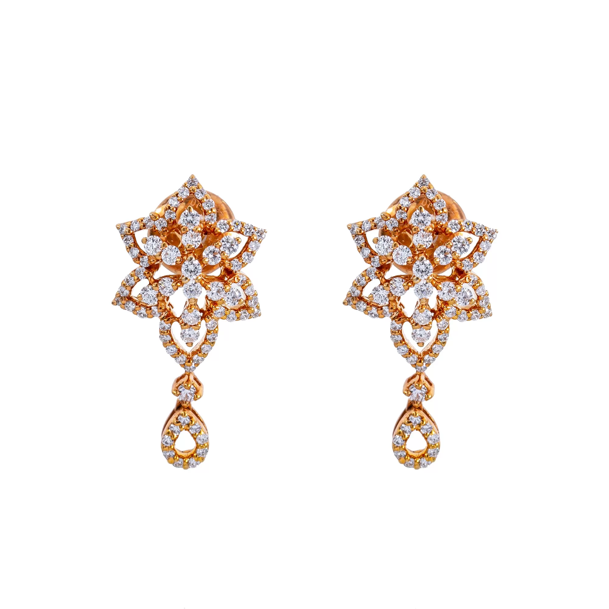 18K Rose Gold Diamond Jewelry Set (37.4gm)