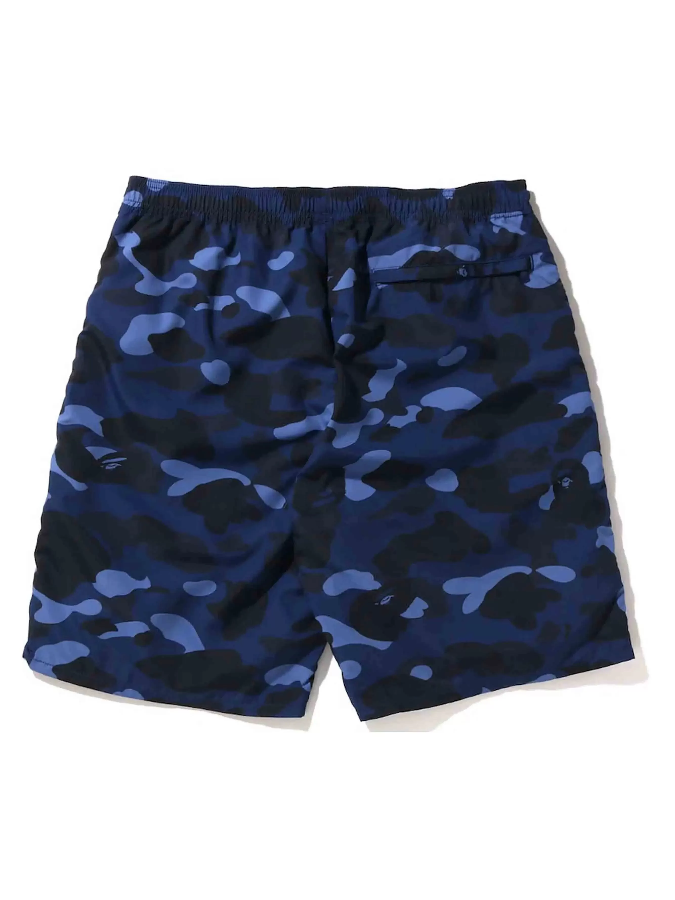 A Bathing Ape Color Camo Shark Beach Shorts Navy