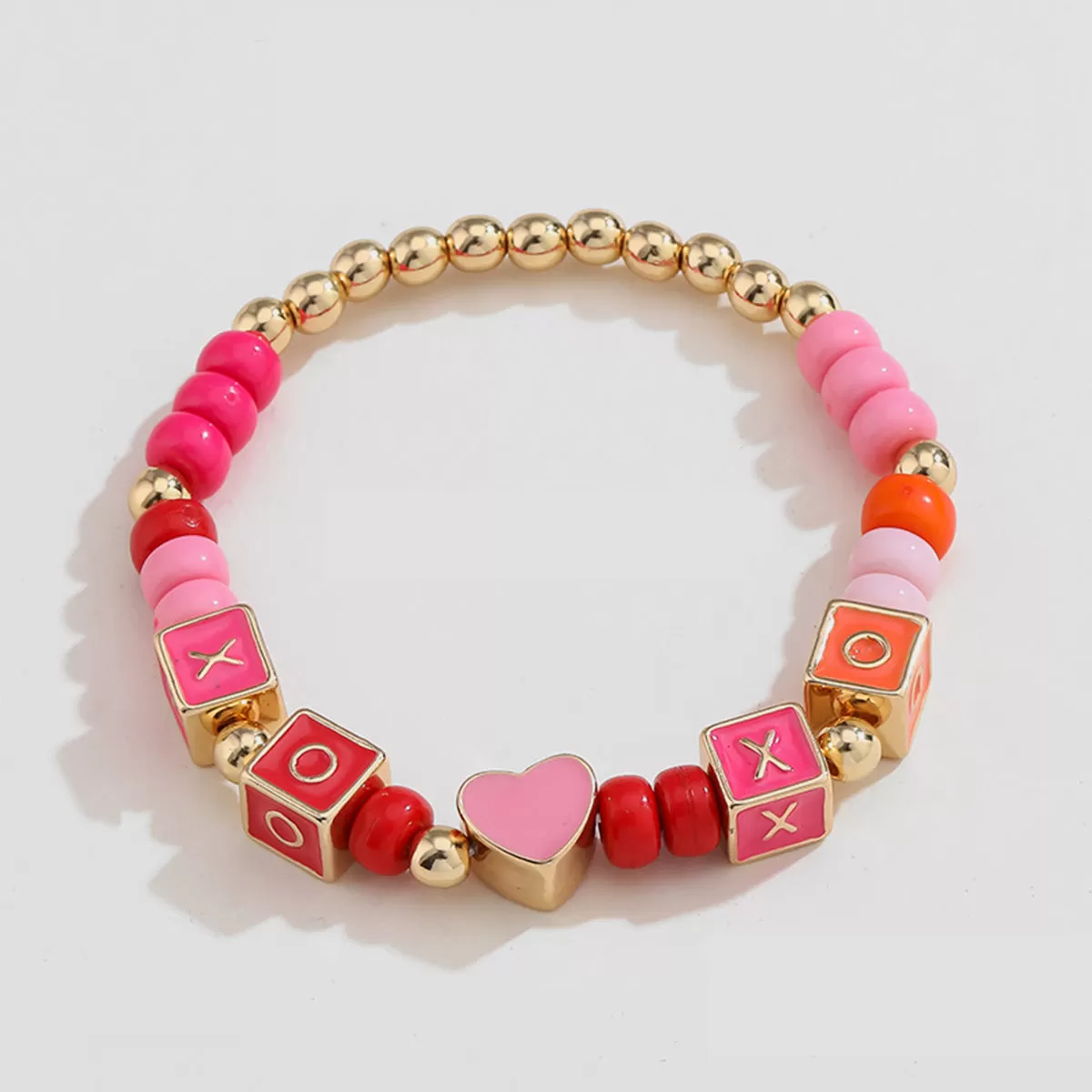 Acrylic Geometric Bead Bracelet (Two Styles)