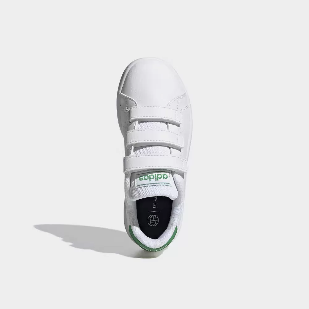 Adidas Kids Advantage Cf C Sneaker White/green _ 173715 _ White