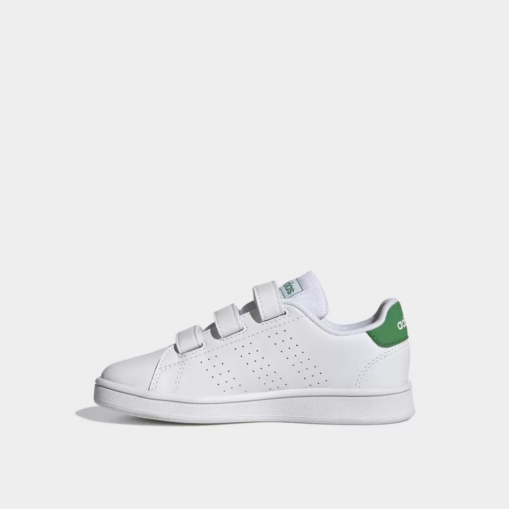 Adidas Kids Advantage Cf C Sneaker White/green _ 173715 _ White