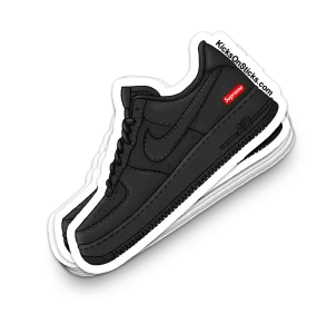 Air Force 1 Low "Supreme Black" Sneaker Sticker