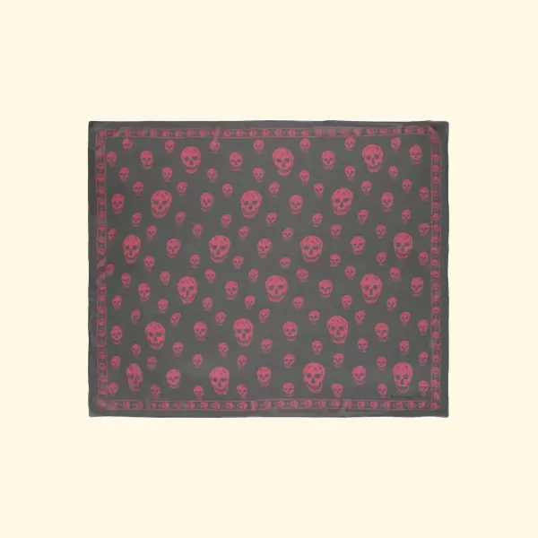 Alexander McQueen Classic Skull Scarf, Brand New