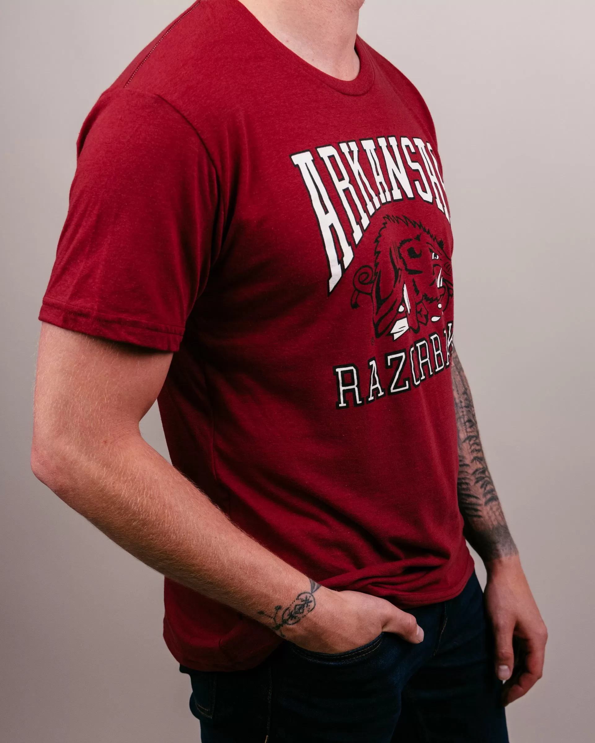 Arkansas Racing Razorbacks Cardinal T-Shirt