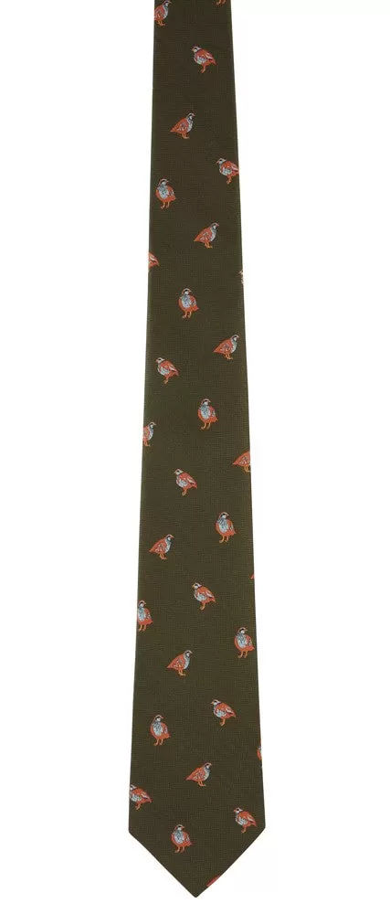 Ashford Silk Tie - Forest French Partridge