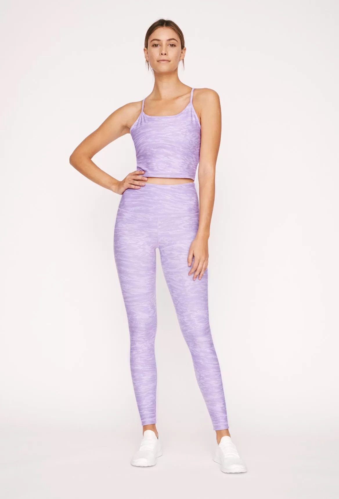 Avery Cropped Tank Violet Denim Tigress