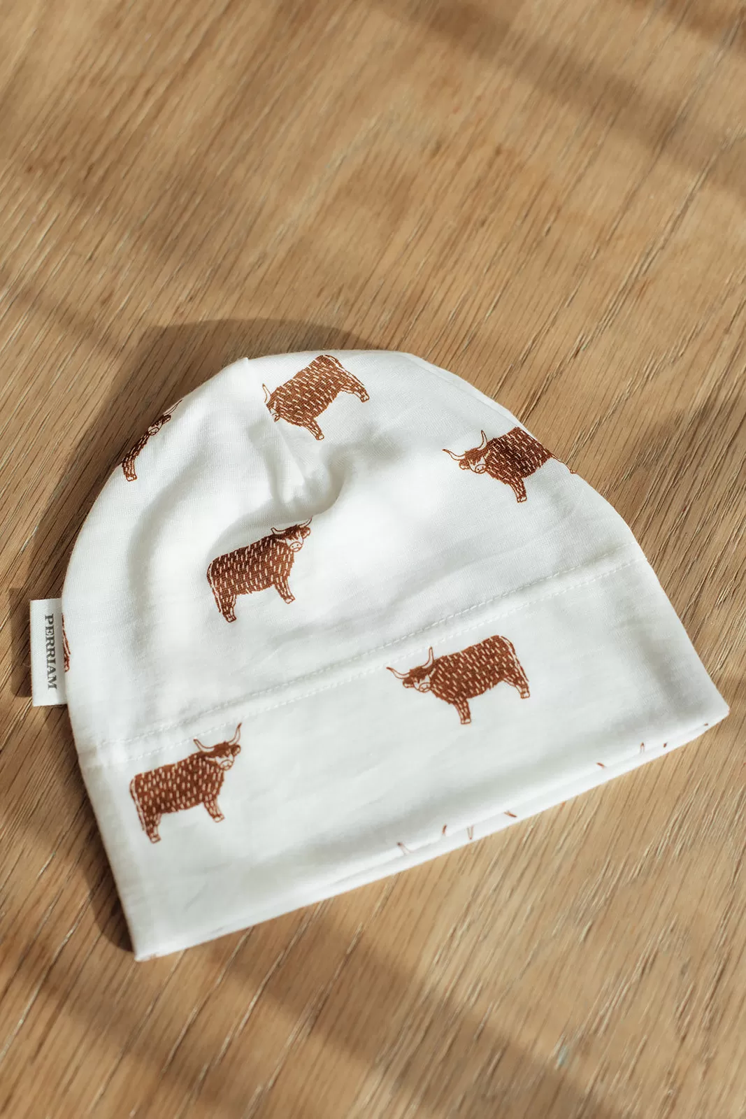 Baby Merino Hat - Highland Cow