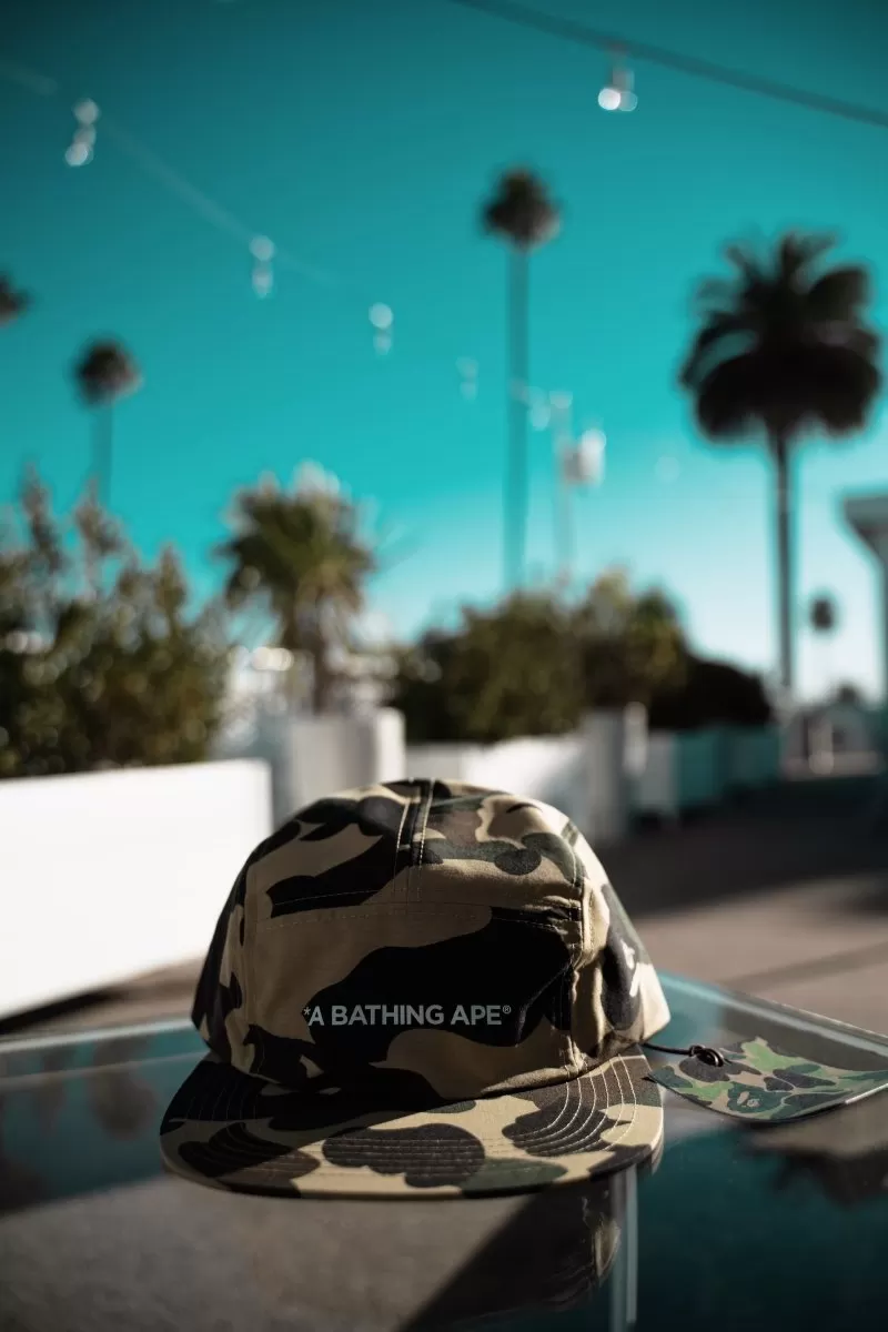 Bape 1st Camo jet cap, yellow