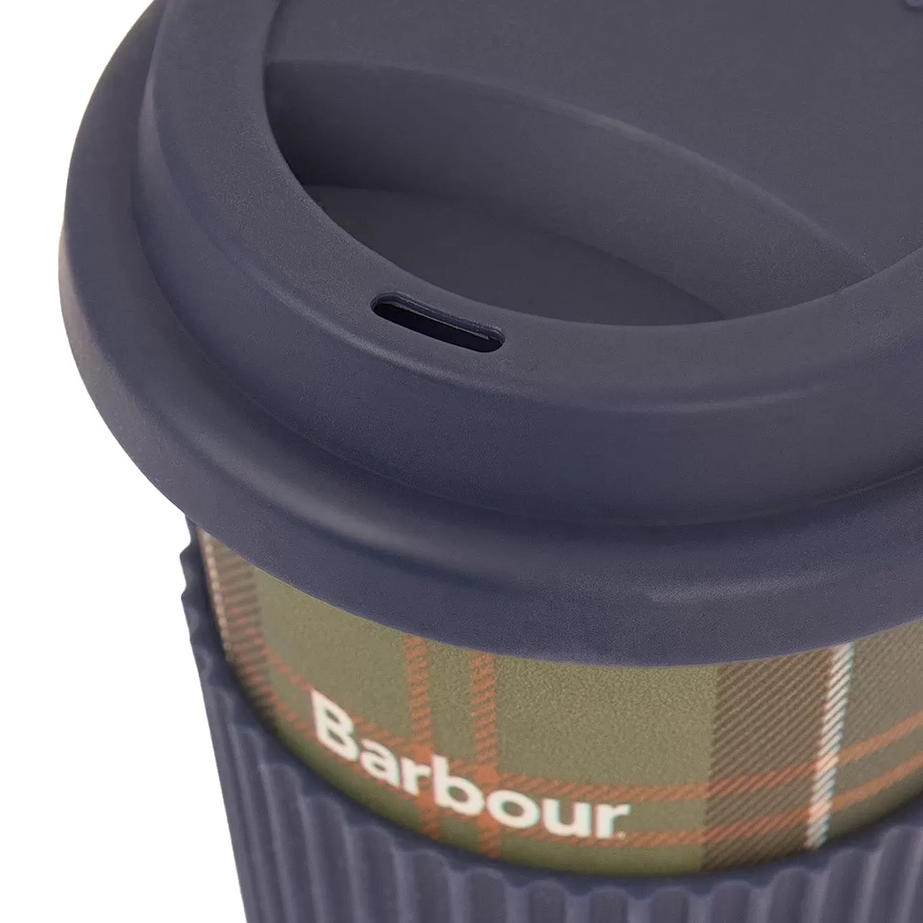 Barbour Beanie and Travel Mug Gift Set Navy / Classic Tartan