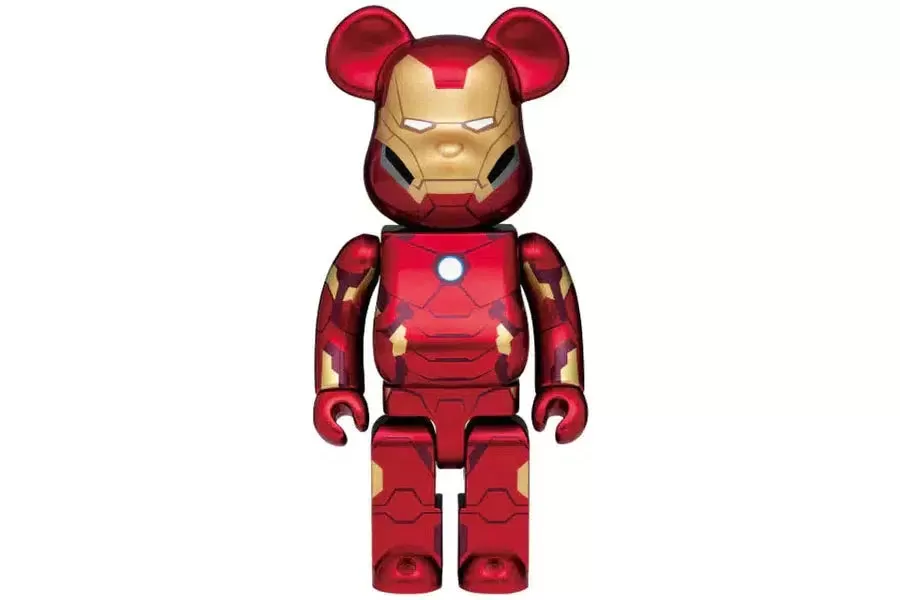 Bearbrick x Ironman Happy Lottery (2021 Version) 400% Red