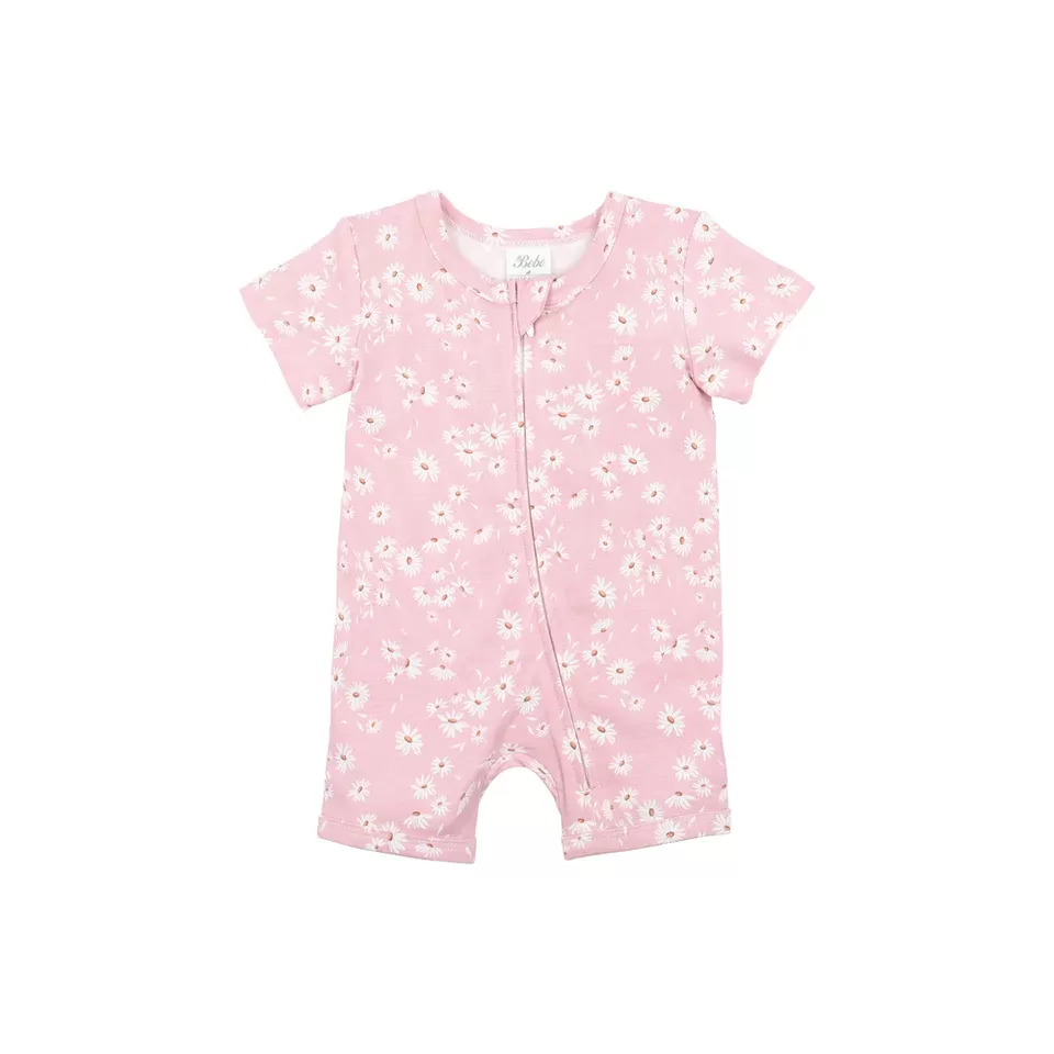 Bebe Baby Margherita Organic SS Romper - Margherita Print