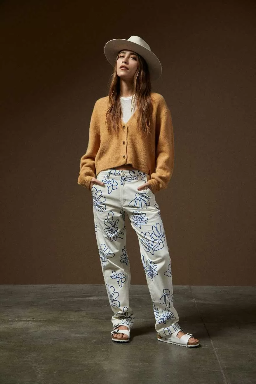 Bedford Pant - Off White Daisy