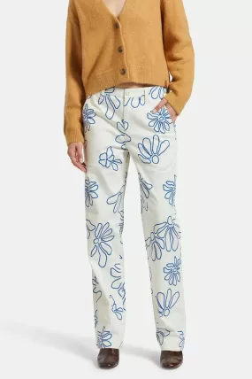 Bedford Pant - Off White Daisy