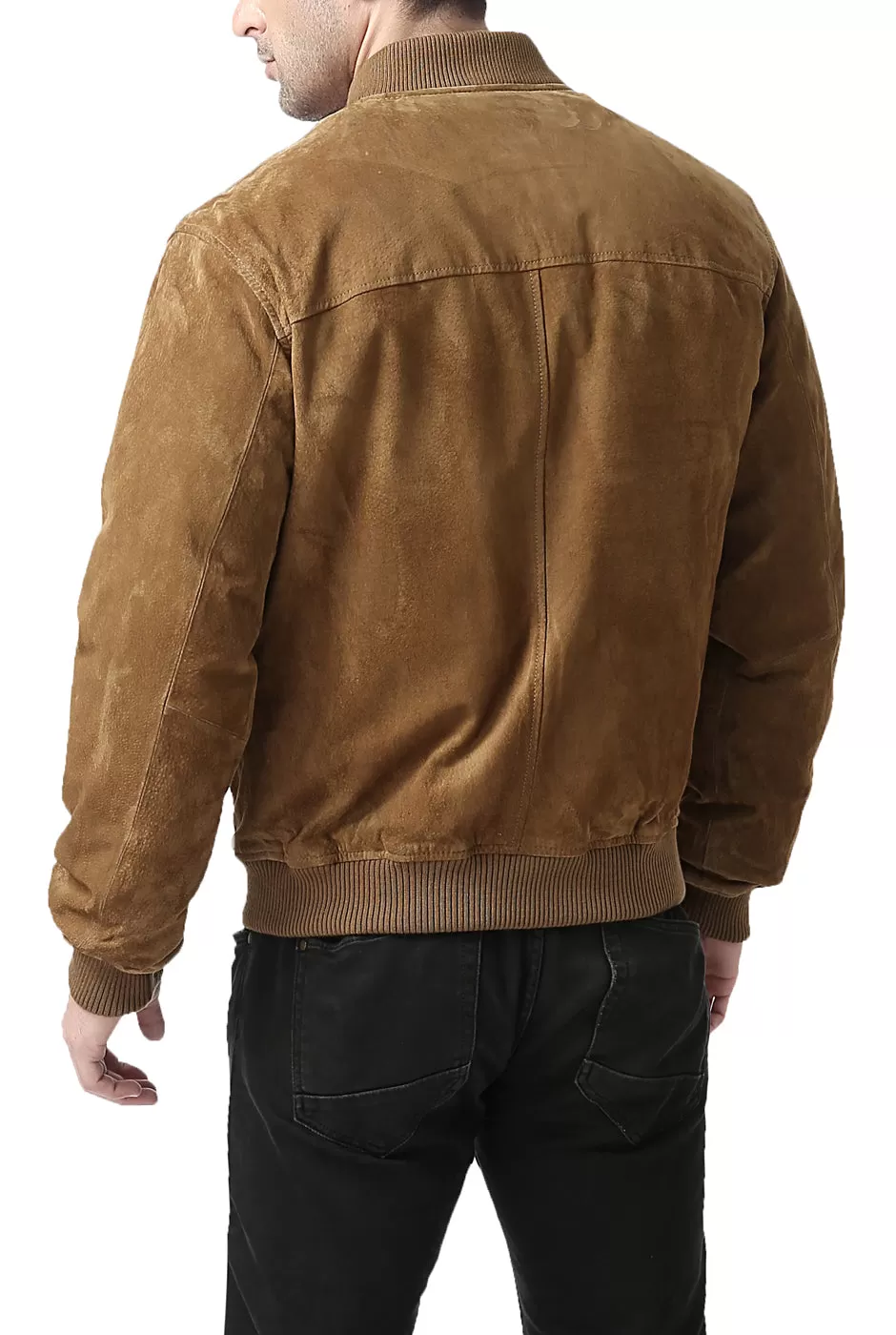 BGSD Men Urban Leather Bomber Jacket