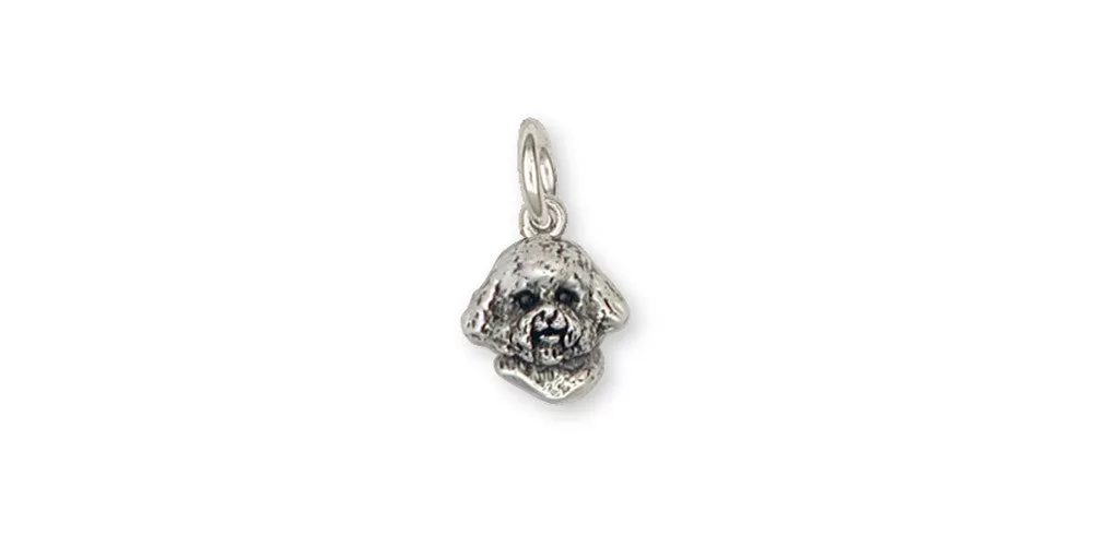 Bichon Frise Charm Jewelry Sterling Silver Handmade Dog Charm BF1-C