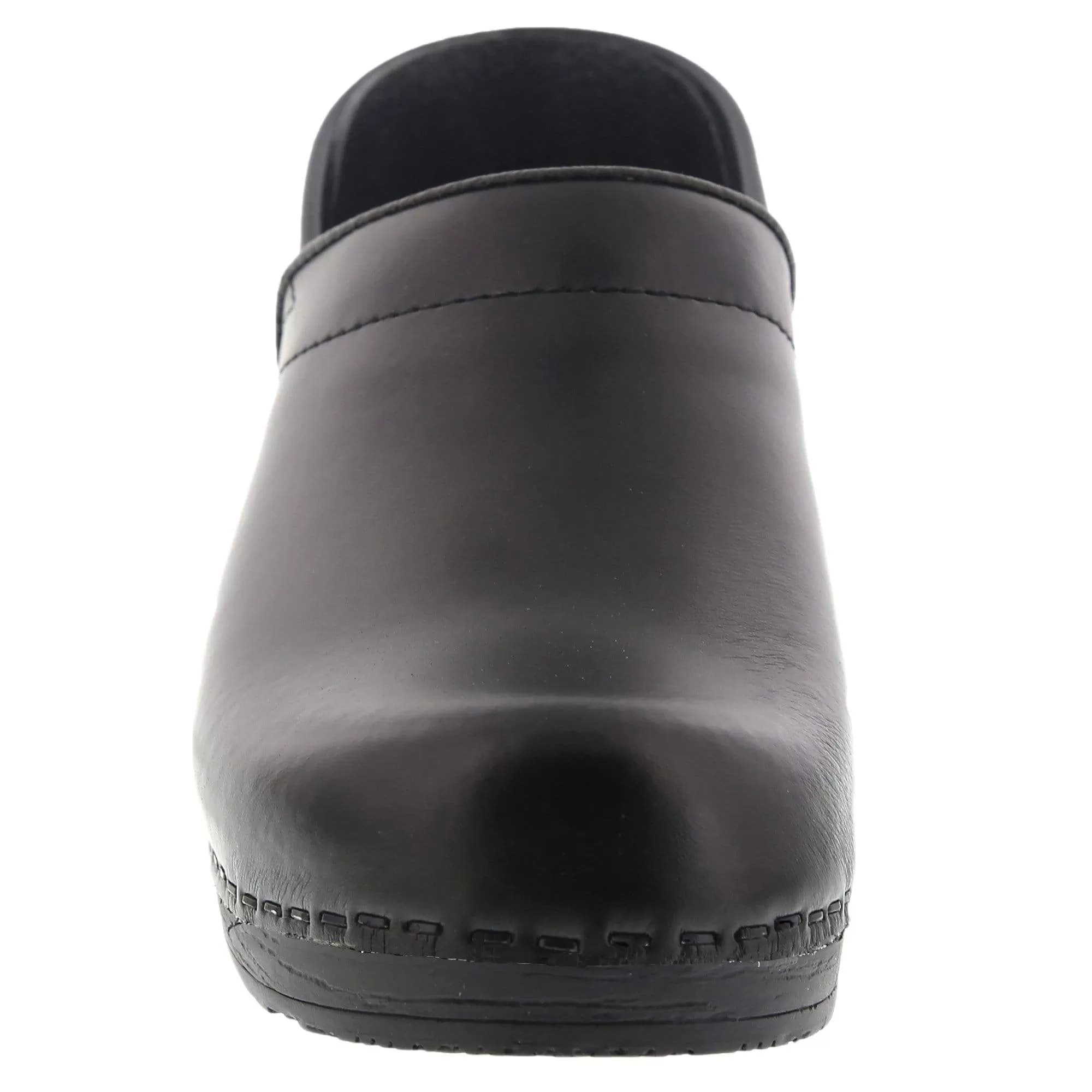 BJORK Professional ELLA Black Leather Clogs