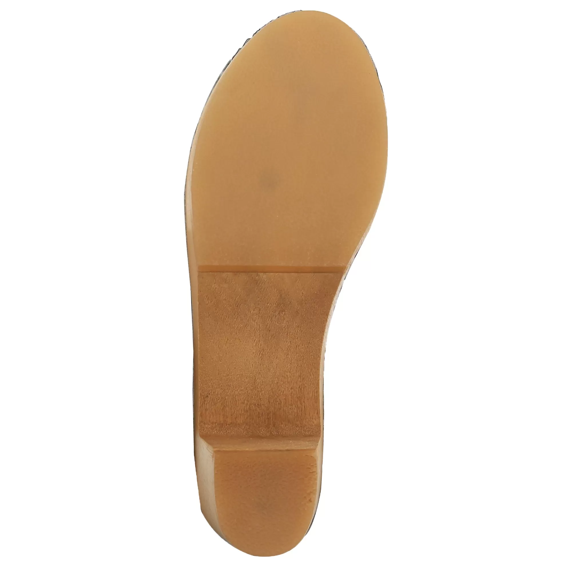 BJORK ULRIKA Swedish Wood Clog Sandals in Nubuck Leather