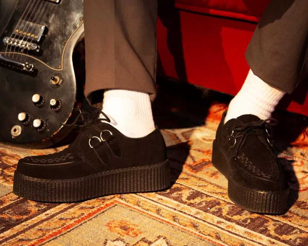 Black Suede Viva Mondo Creepers