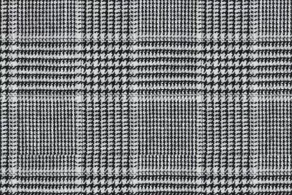 Black/White Check 69% Wool 28% Bamboo 3% Linen (Ref-779417)