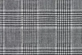 Black/White Check 69% Wool 28% Bamboo 3% Linen (Ref-779417)