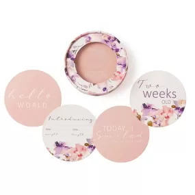 Blushing Beauty & Musk Pink | Reversible Milestone Cards