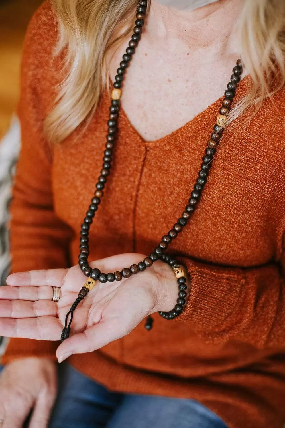 Bone and Skull Impermanence Mala & Bracelet Set