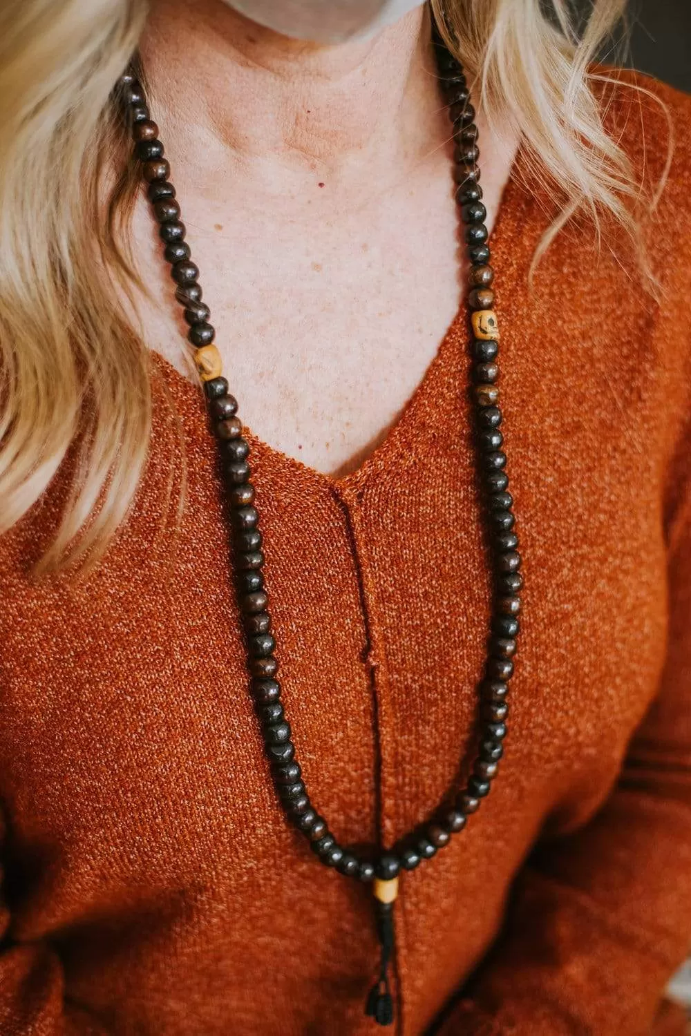 Bone and Skull Impermanence Mala & Bracelet Set