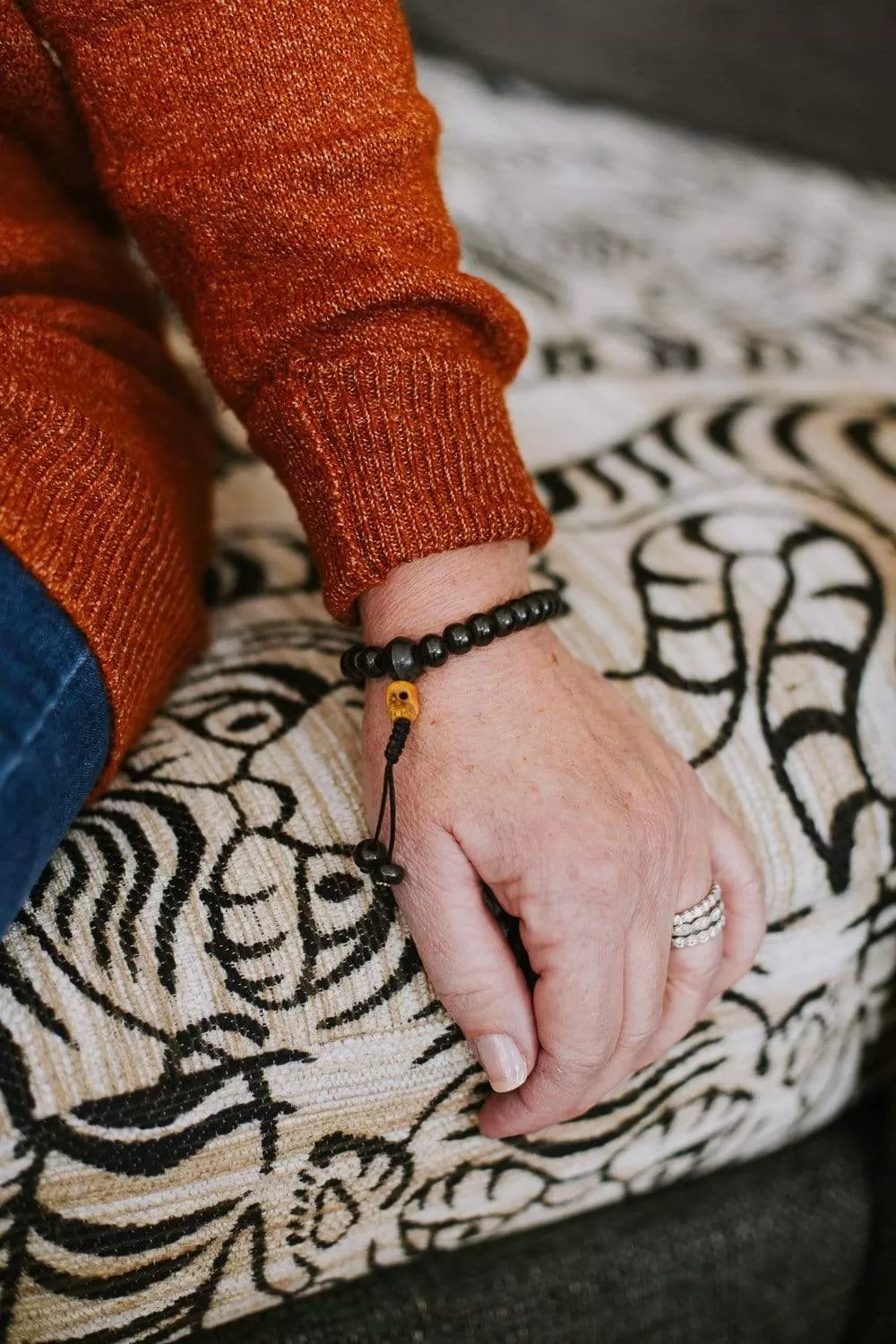 Bone and Skull Impermanence Mala & Bracelet Set