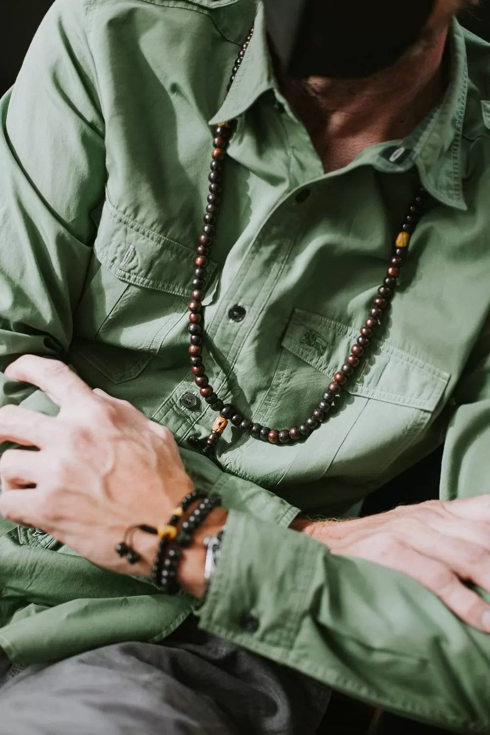 Bone and Skull Impermanence Mala & Bracelet Set