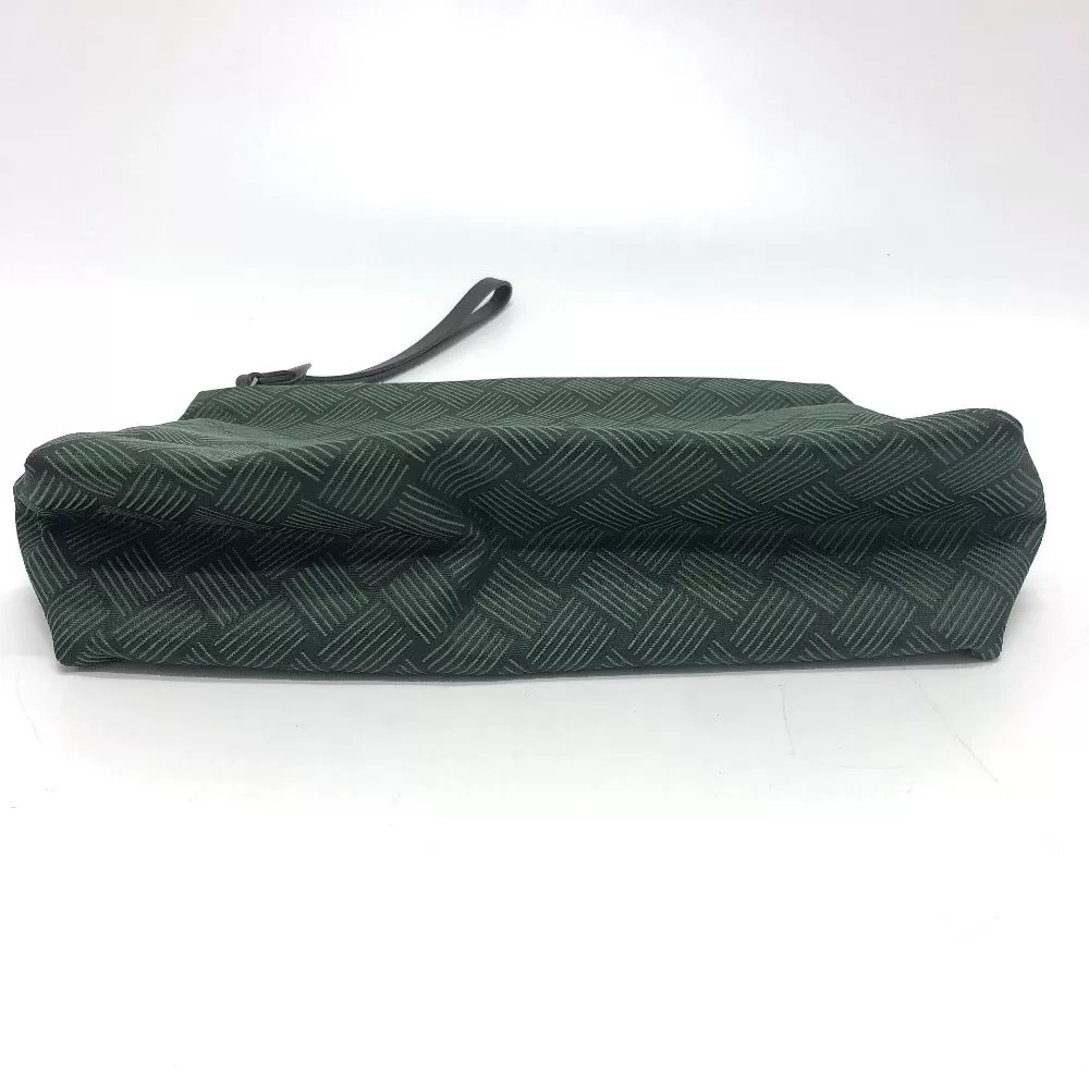 BOTTEGAVENETA Clutch bag canvas green All-over pattern INTRECCIATO With pouch strap Women Used Authentic