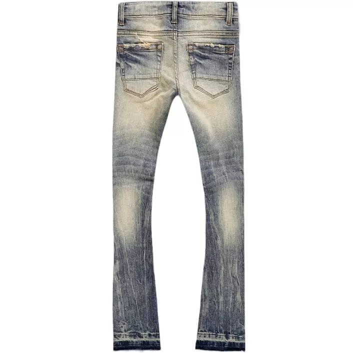 Boys Jordan Craig Attitude Stacked Denim (Vintage) JTF1214B