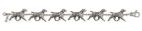 Brittany Dog Bracelet Handmade Sterling Silver Dog Jewelry BR6-BR