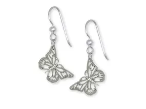 Butterfly Earrings Jewelry Sterling Silver Handmade Butterfly Earrings BY1-E