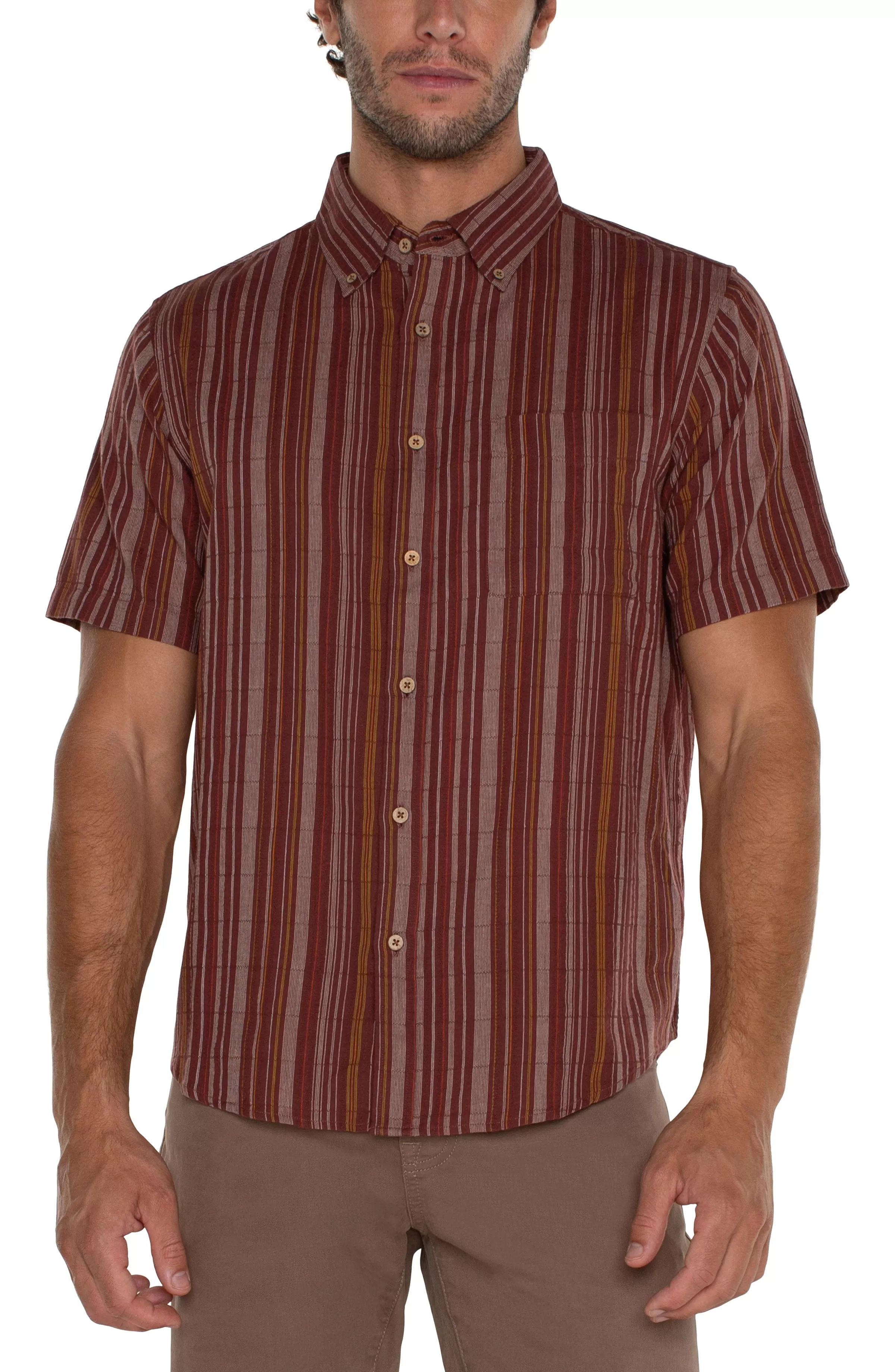 BUTTON UP SHORT SLEEVE SHIRT