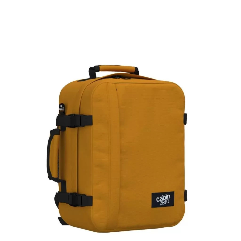 CabinZero Classic 28L Lightweight Carry On Backpack - Orange