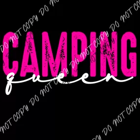 Camping Queen (Choose Queen Text Color) DTF Transfer