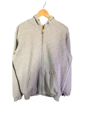 Carhartt Classic Grey Full Zip Hoodie Size Medium