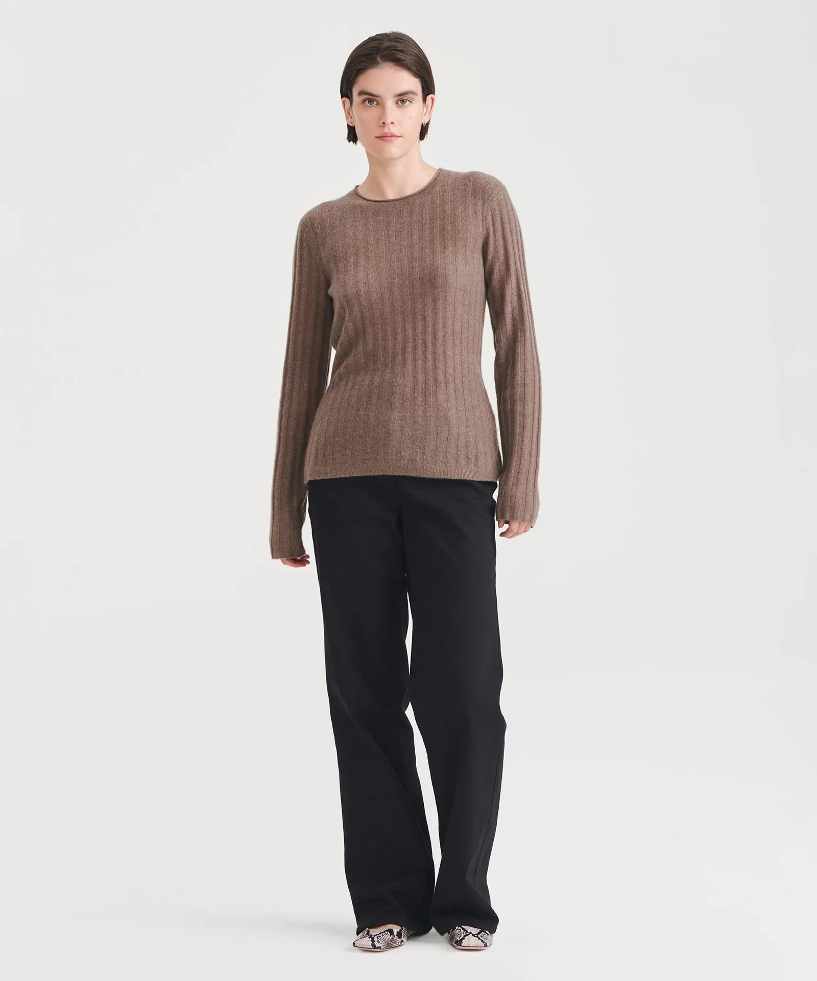 Cashmere Ribbed Sweater