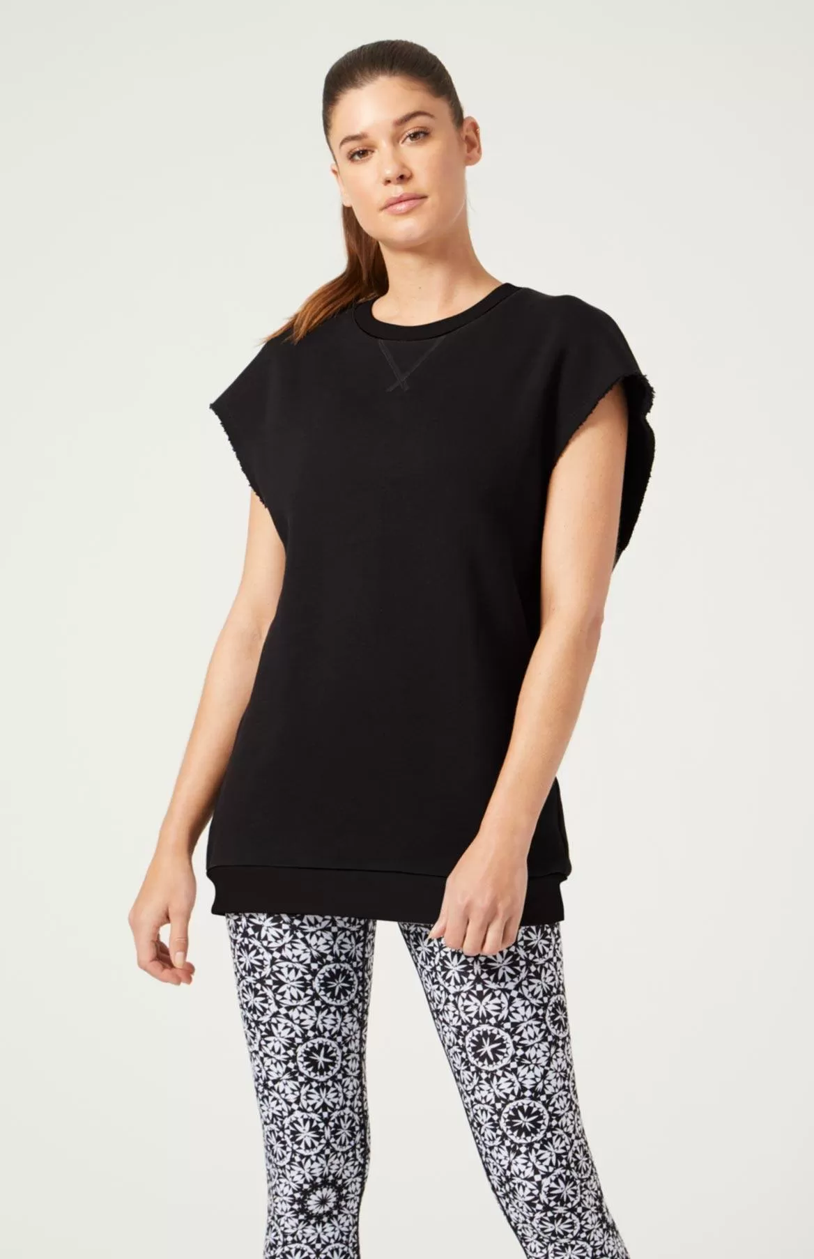 Chelsea Sleeveless Sweatshirt Jet Black