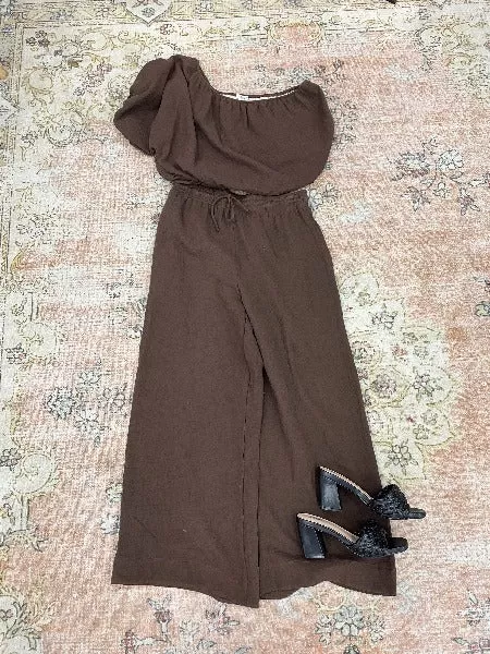 Claudia Chocolate Linen Pant