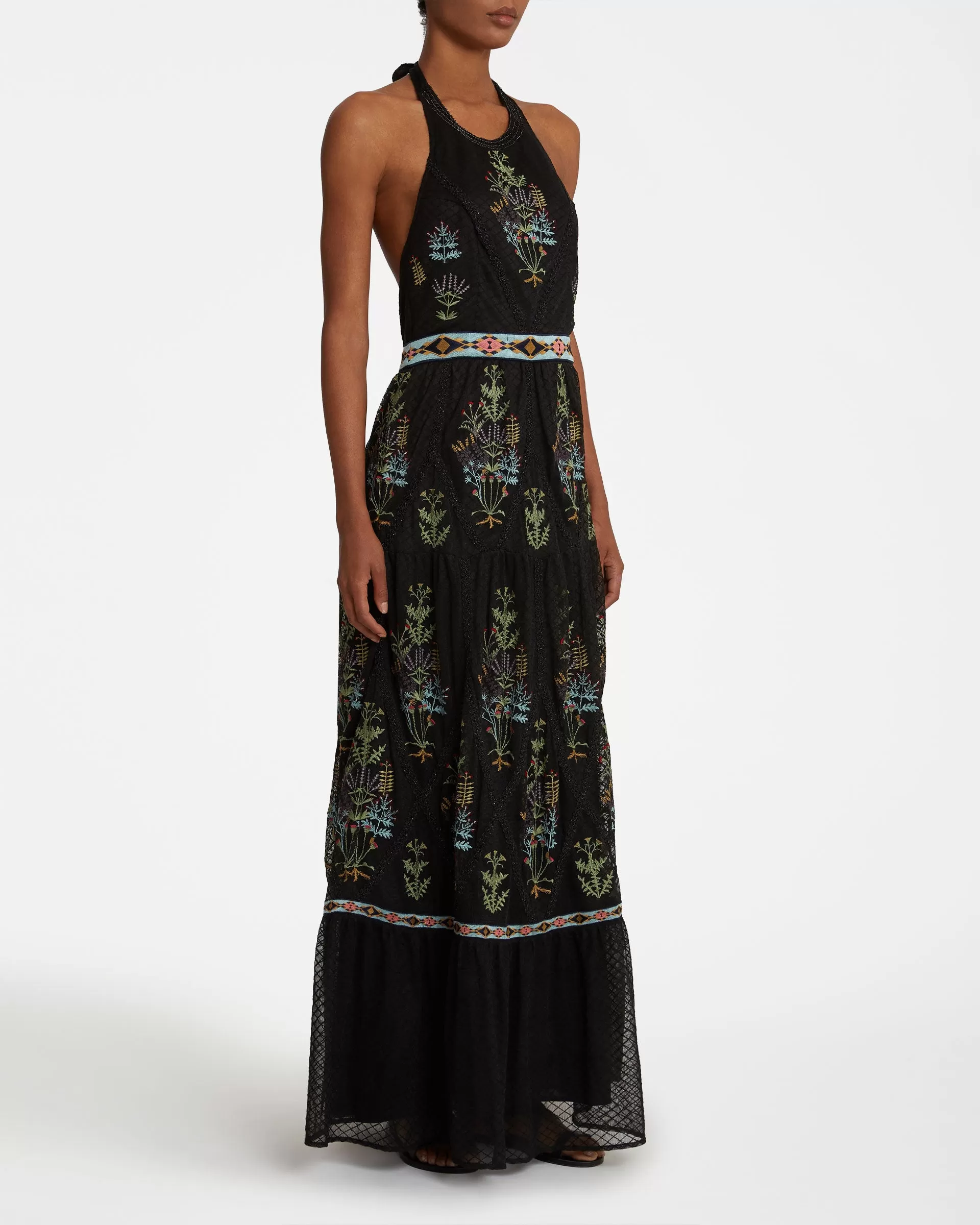 Clelia Dress with Agra Embroidery