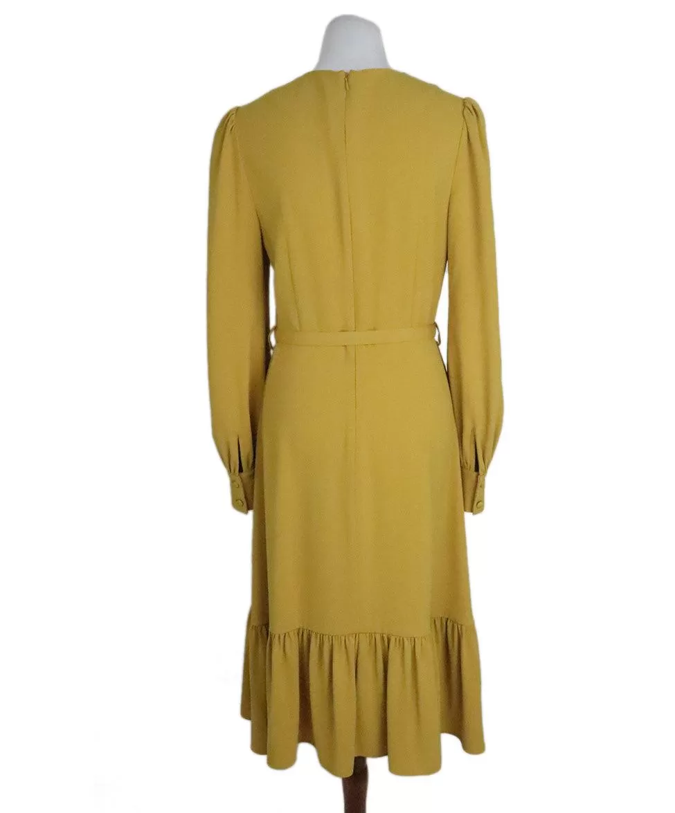 CO Mustard Yellow Dress w/ Belt sz 8