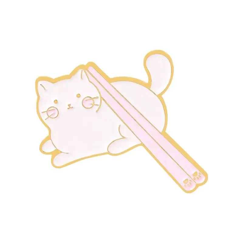 Cute Cat Food Enamel Pin