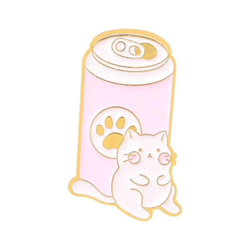 Cute Cat Food Enamel Pin