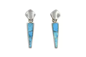 David Rosales Inlaid Turquoise Earrings